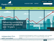 Tablet Screenshot of fundamentalasset.com